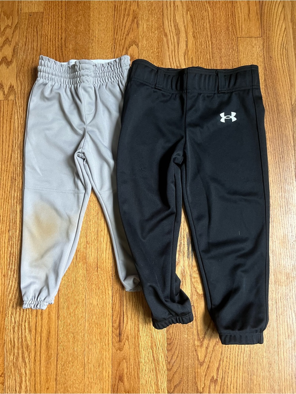 BUNDLE - Under Armour Youth Small Black and Light Gray baseball pants